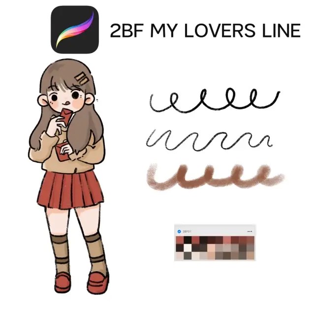 2BF my Lovers Line Brushes set