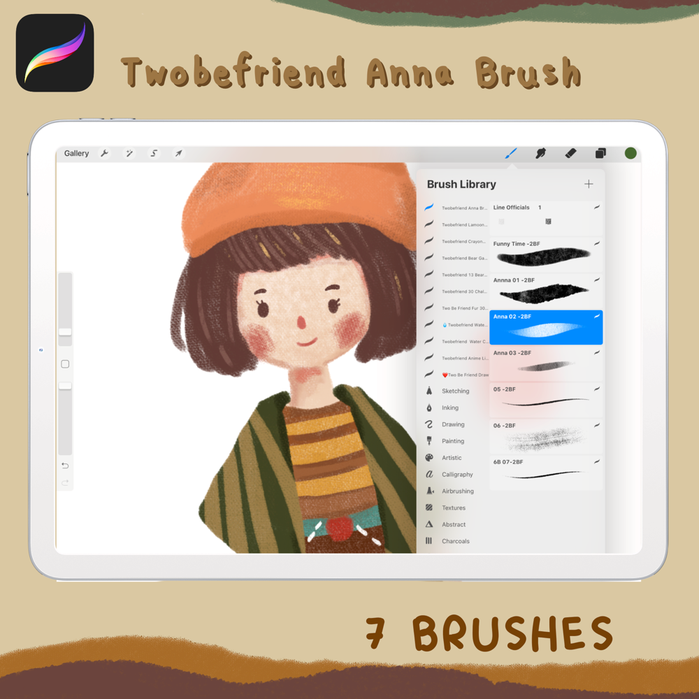 Twobefriend Anna Brush