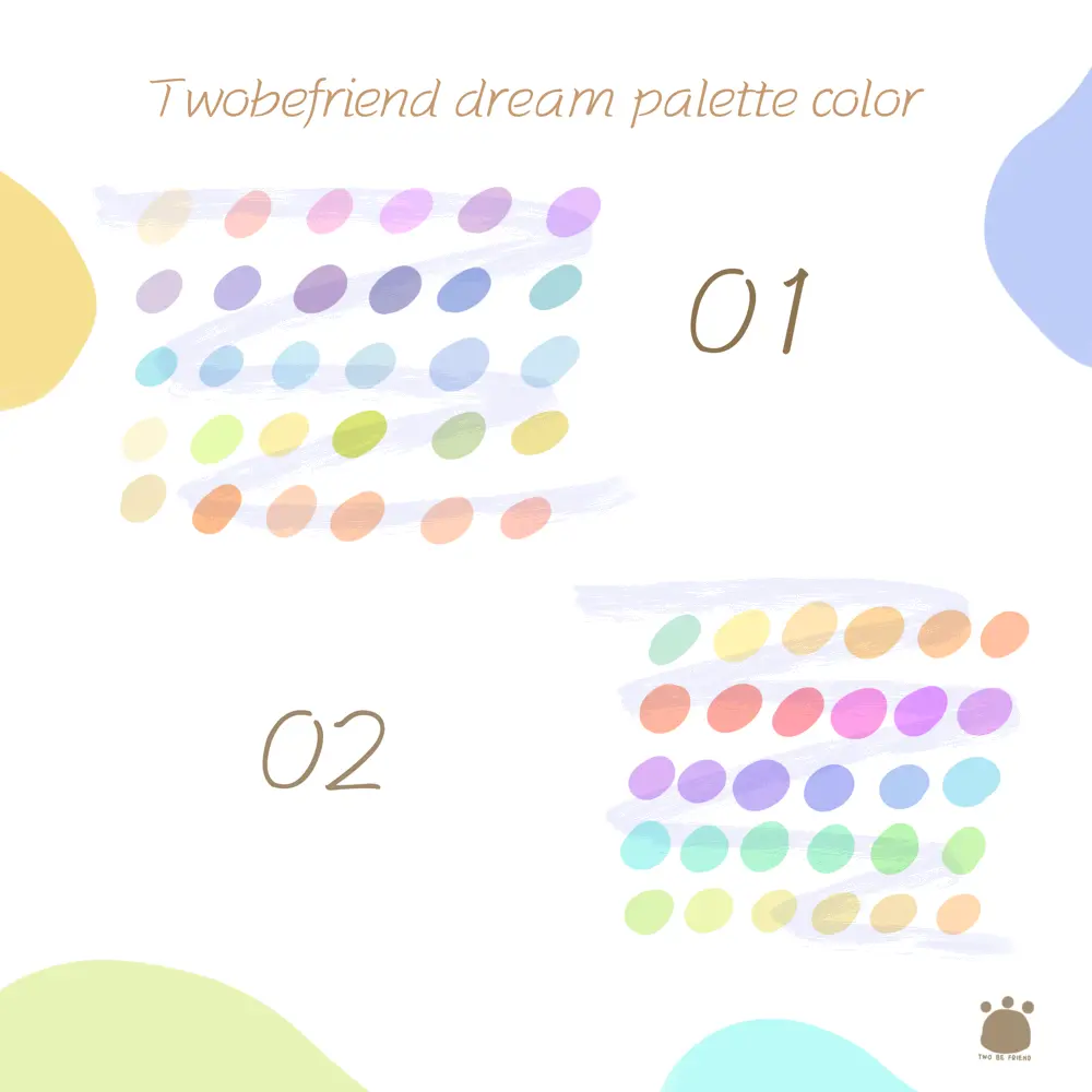 Twobefriend dream palette color