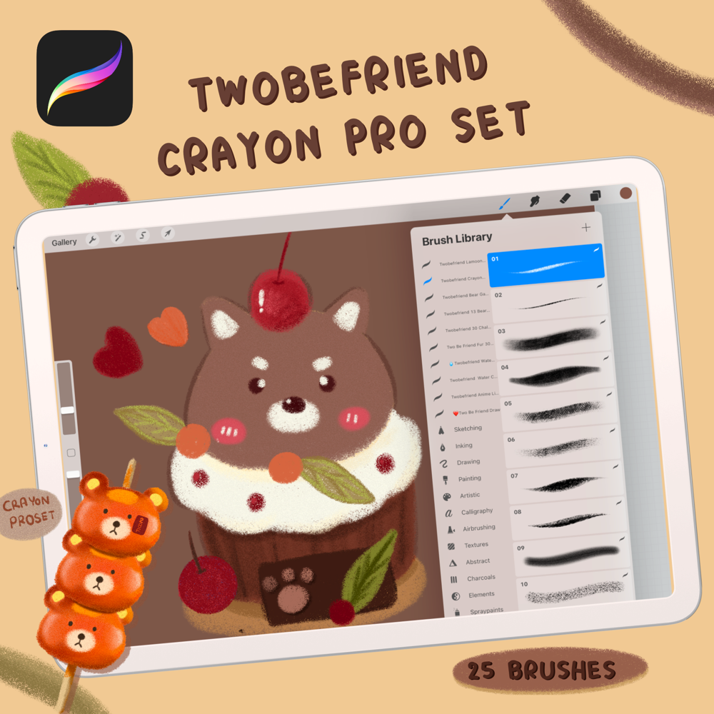 Twobefriend Crayon Pro Set