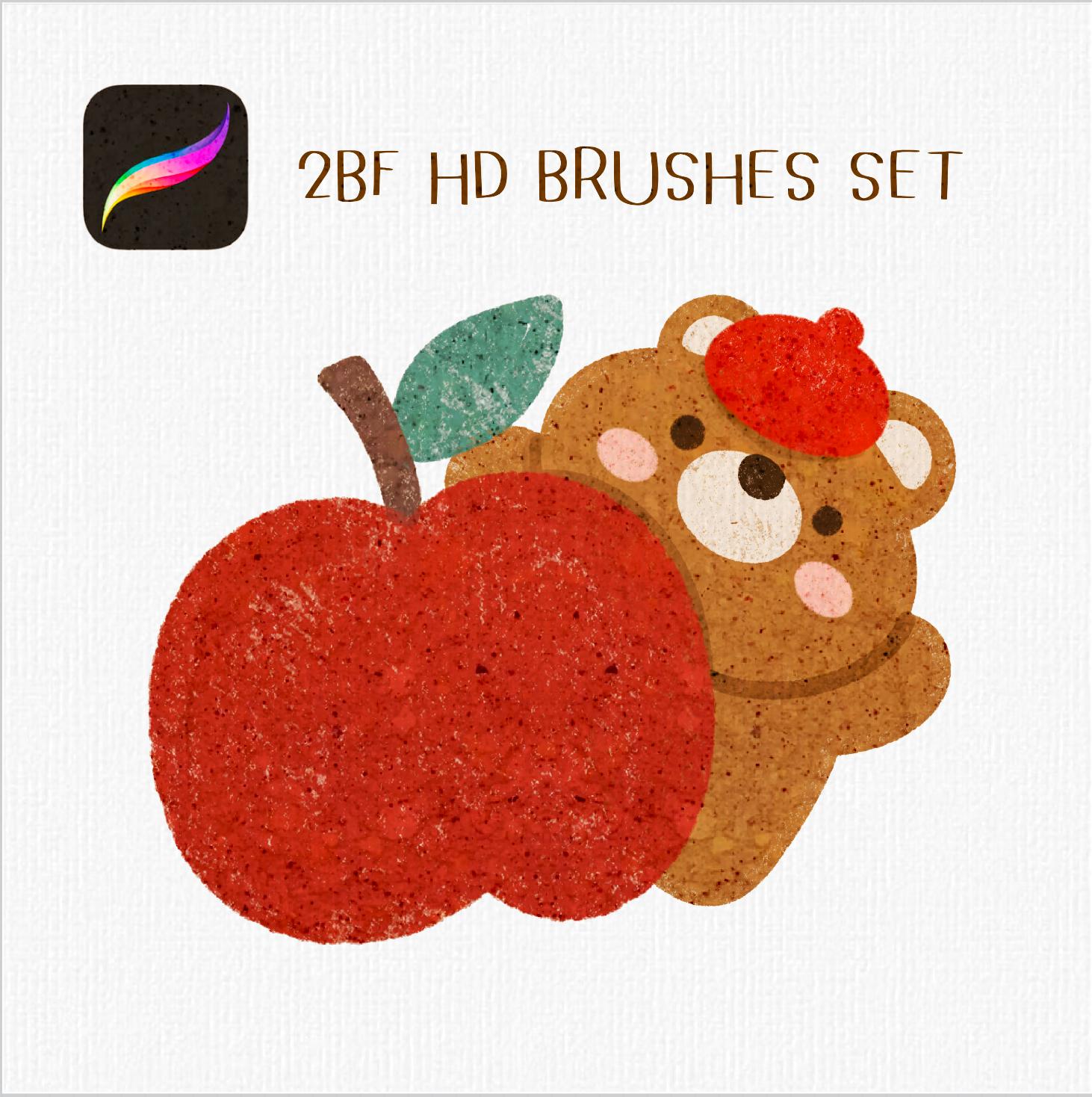 2BF HD BRUSHES SET FOR PROCREATE