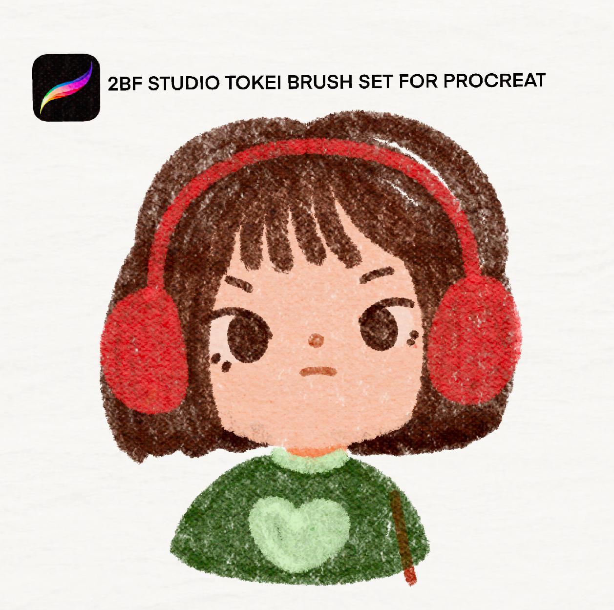 2BF STUDIO tokei brush set for procreaT