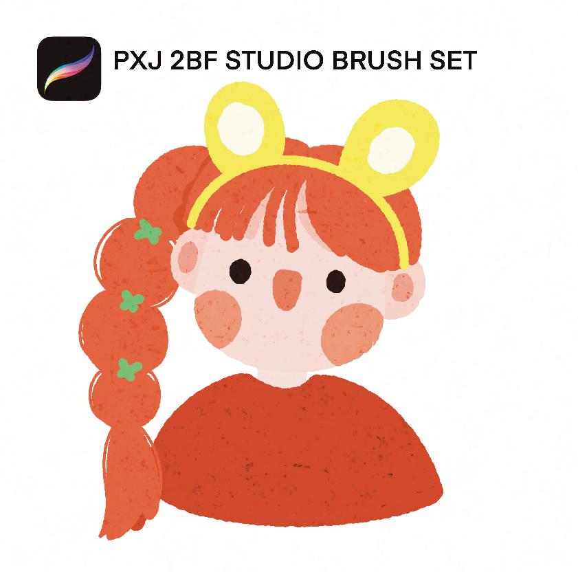 PXJ 2BF STUDIO Brush Set Procreate