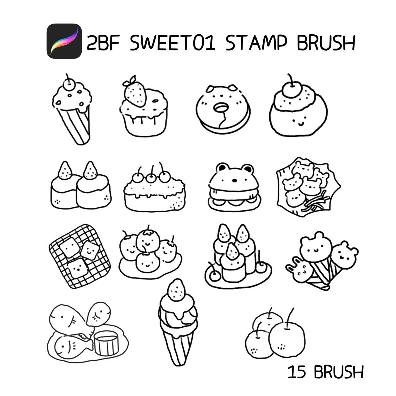 2BF SWEET01 STAMP BRUSH