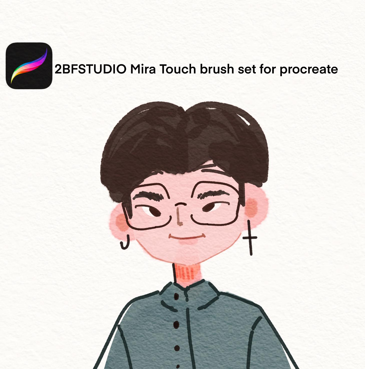 2BFSTUDIO Mira Touch brush set for procreate