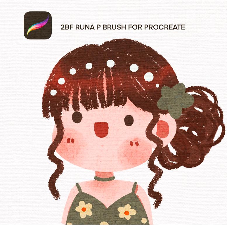 2BF Runa P brush for procreate