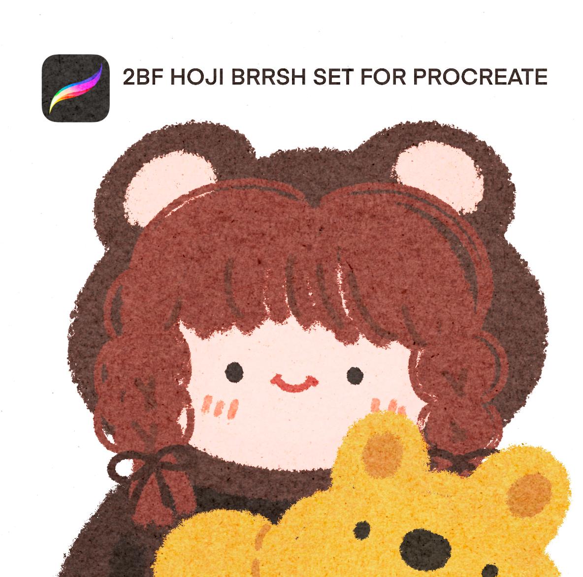 2BF HOJI BRRSH SET FOR PROCREATE