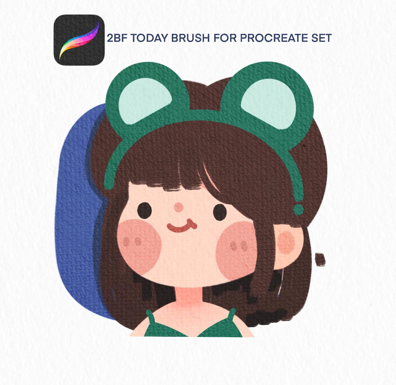 2BF Today brush for procreate set