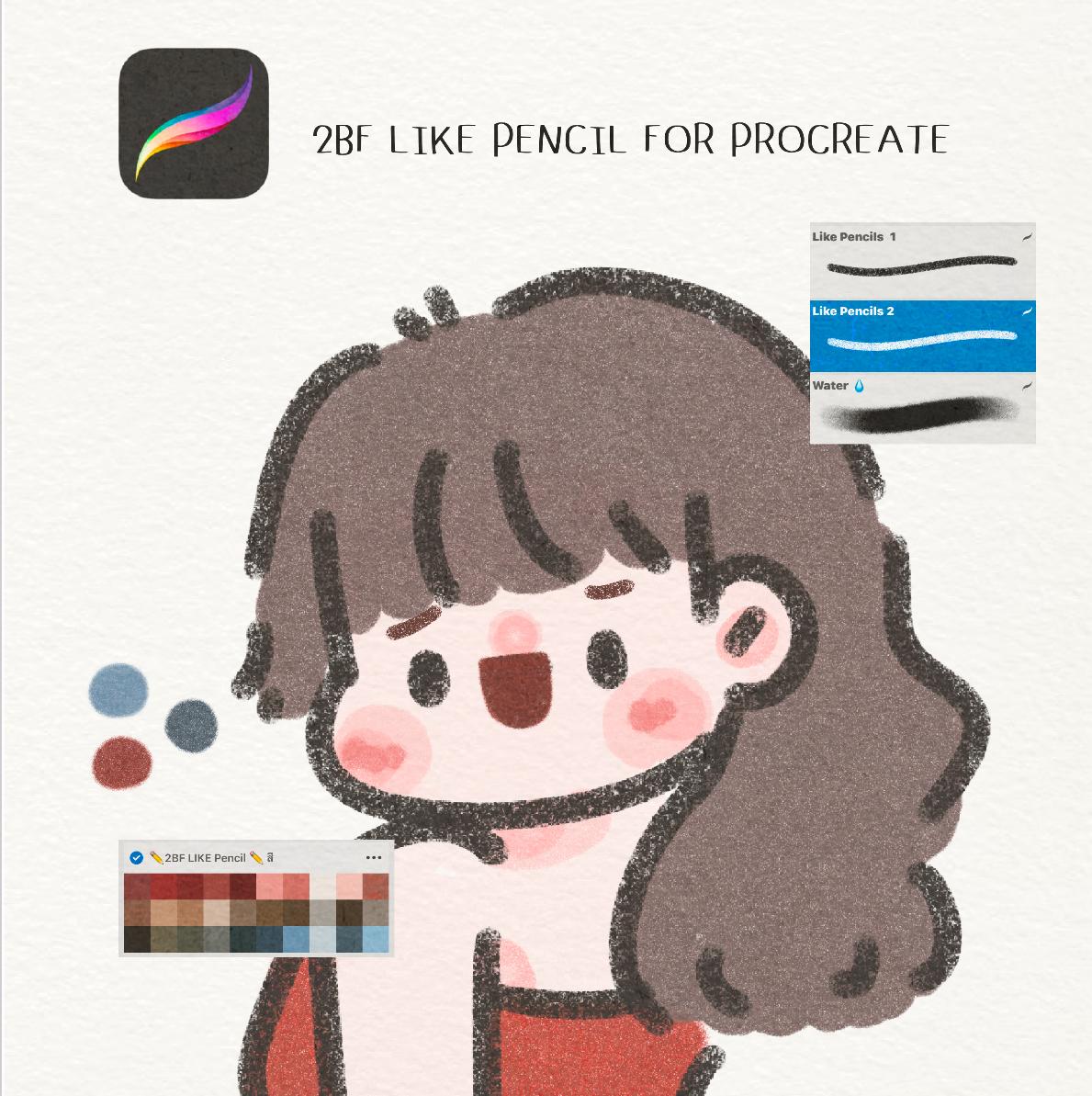 2BF LIKE Pencil procreate