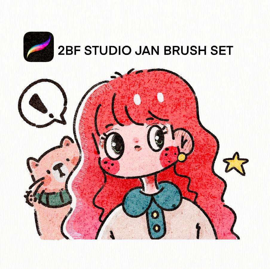 2BF STUDIO JAN BRUSH SET FOR PROCREATE