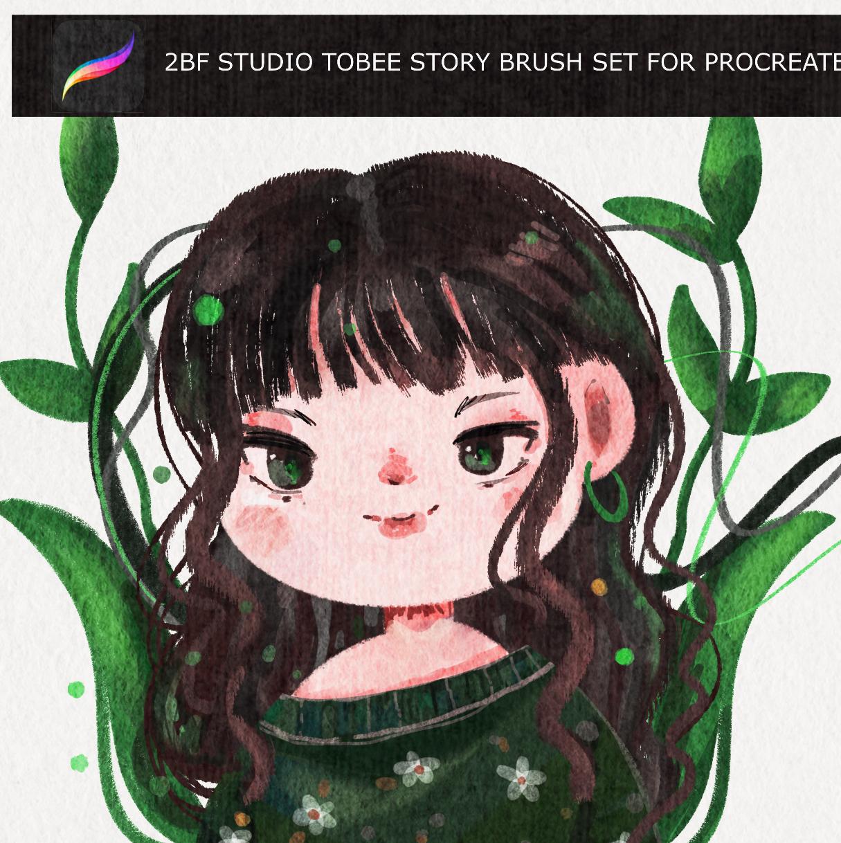 2BF Studio tobee story brush set for procreate