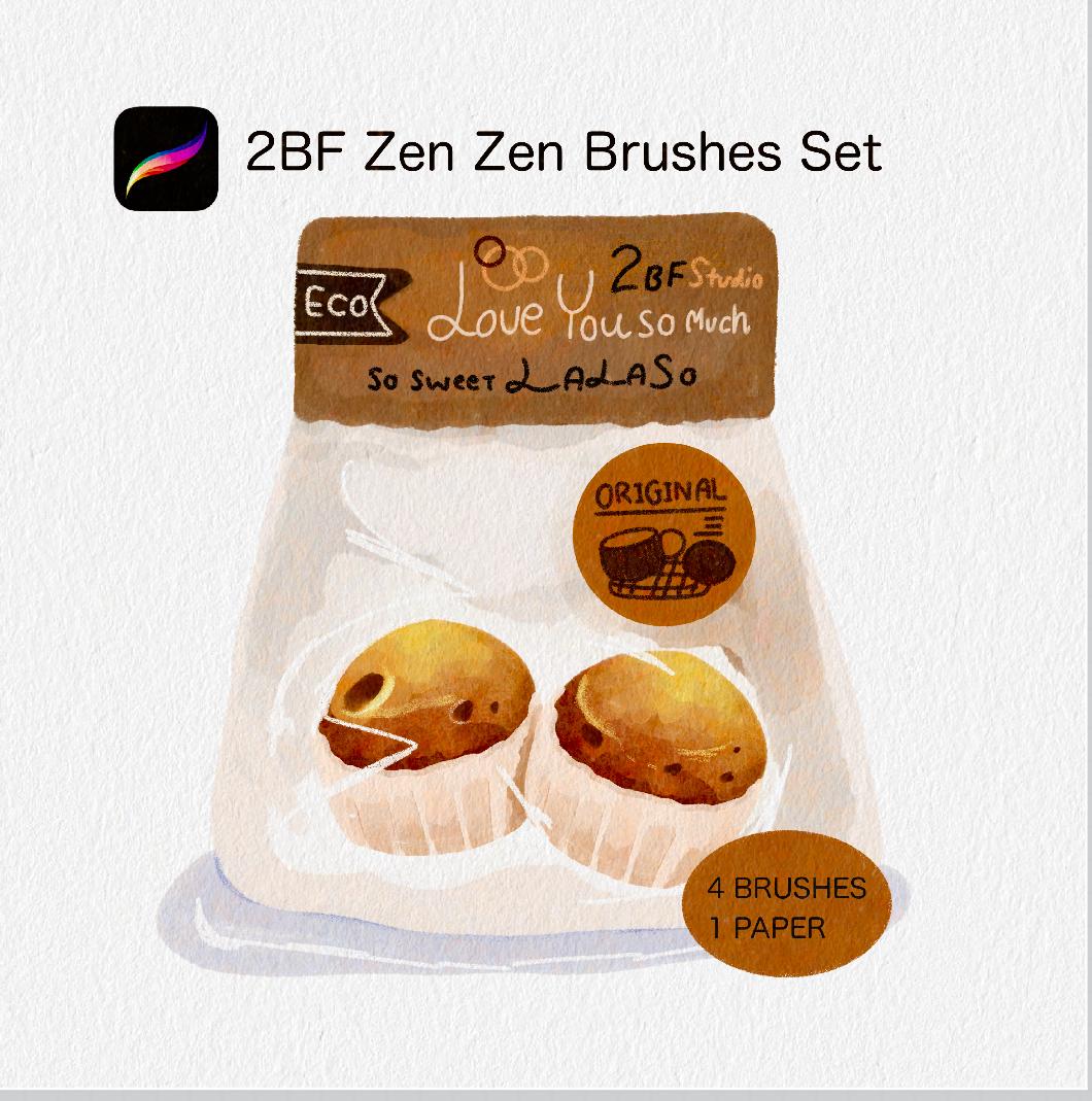 2BF Zen Zen Brushes Set For Procreate