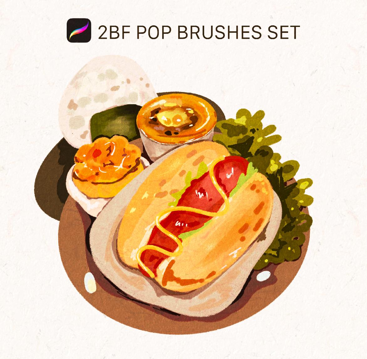 2BF POP BRUSHES SET For Procreate