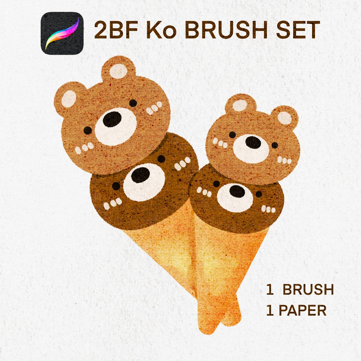 2BF Ko BRUSH SET For procreate