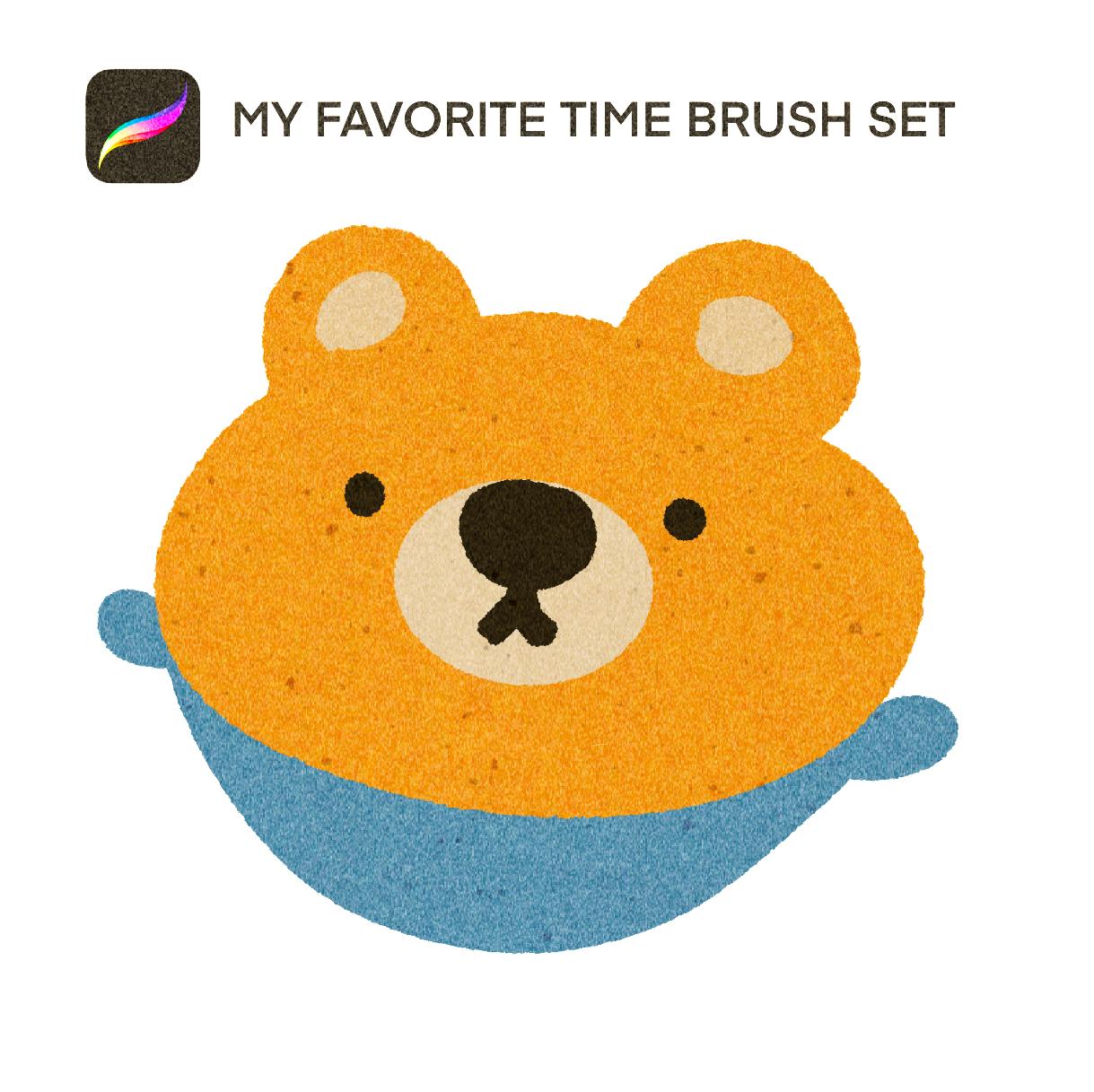My Favorite Time Brush Set For Procreate