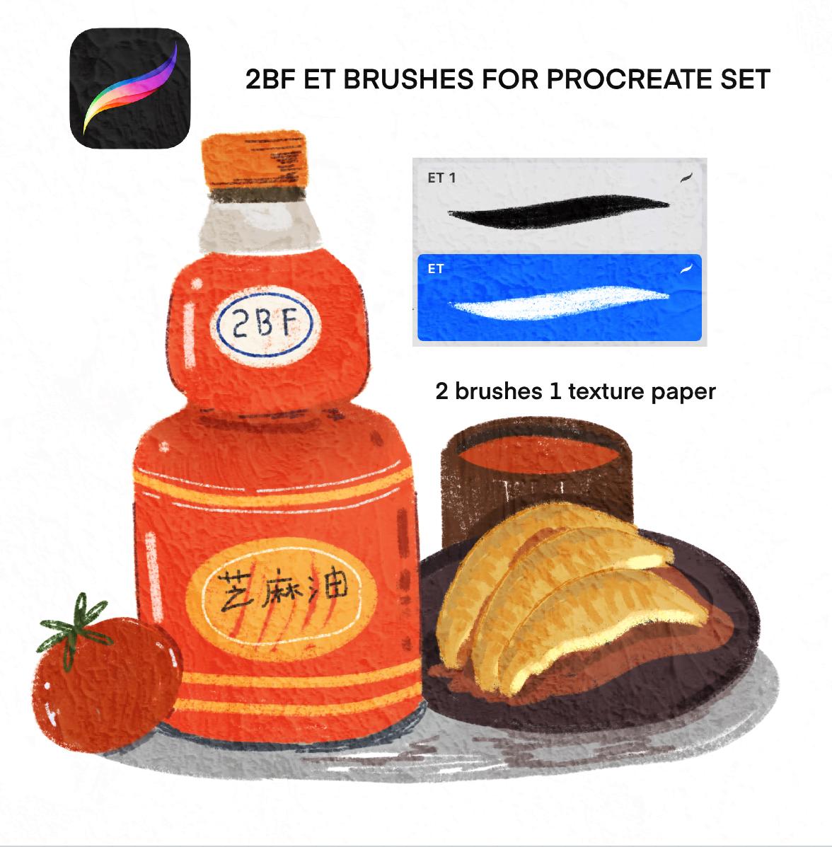 2BF ET BRUSHES For Procreate Set
