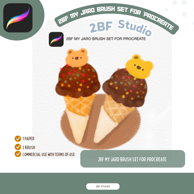 2BF MY Jaro brush set for procreate