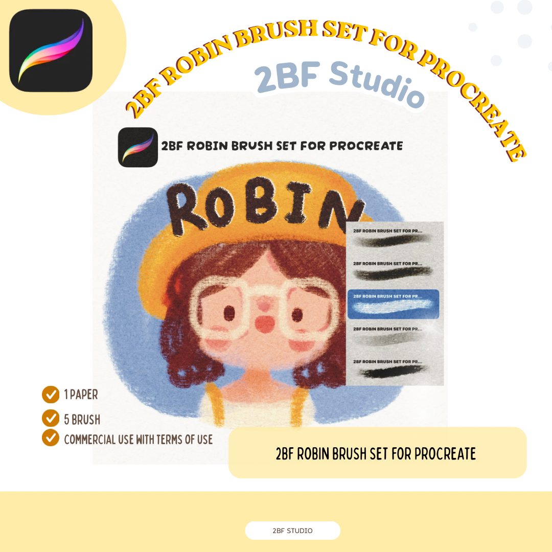 2BF ROBIN BRUSH SET FOR PROCREATE