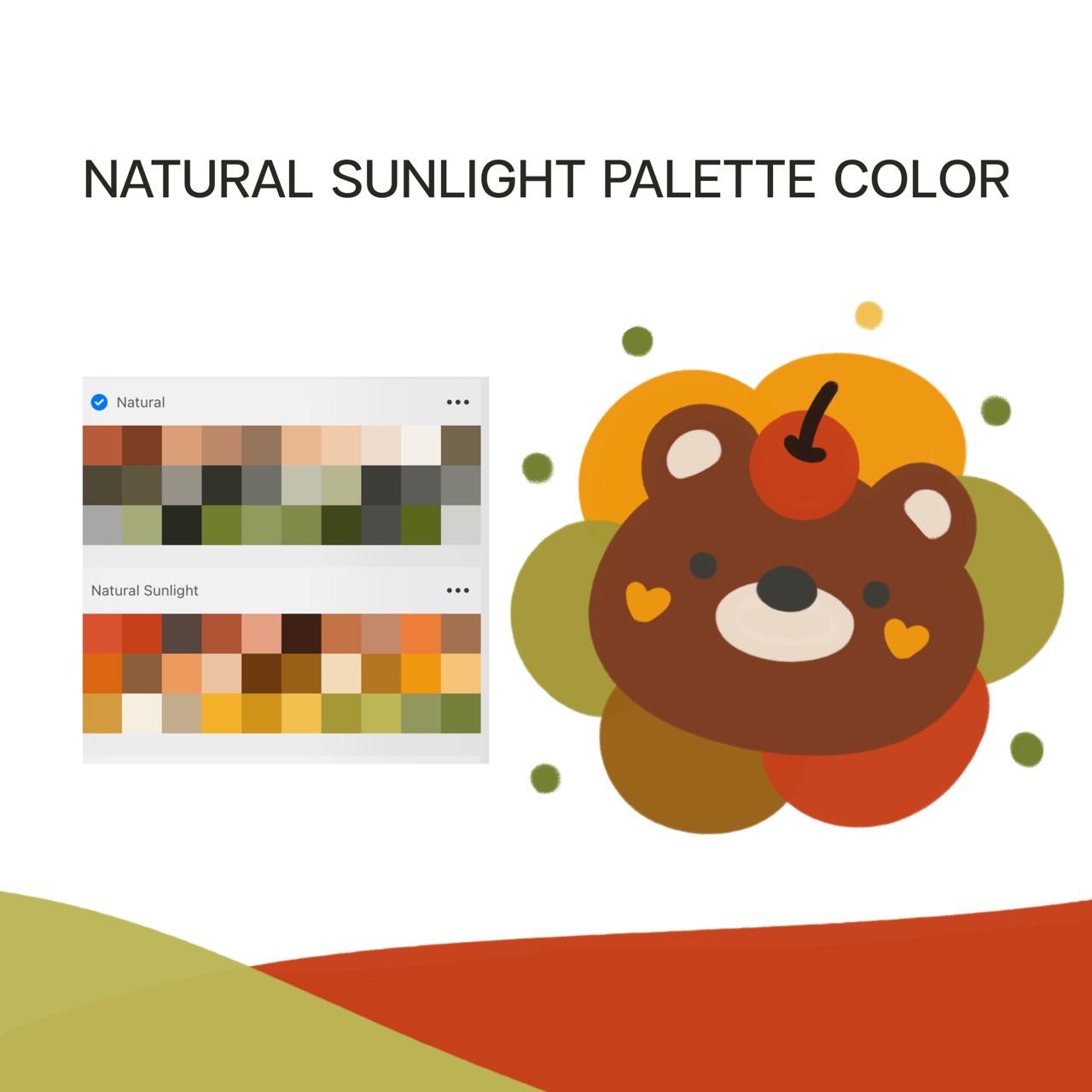 NATURAL SUNLIGHT PALETTE COLOR