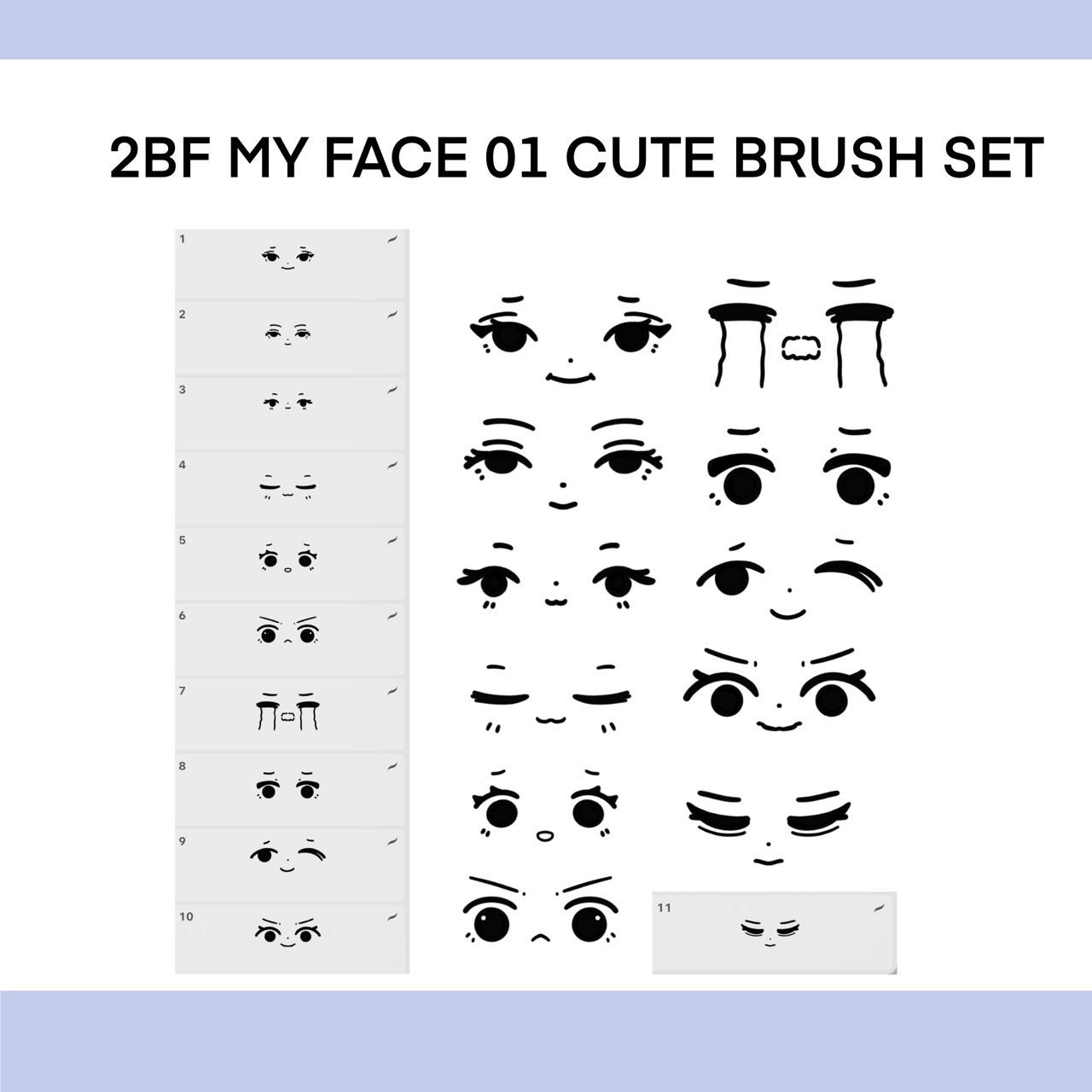 2BF MY FACE 01 CUTE BRUSH SET