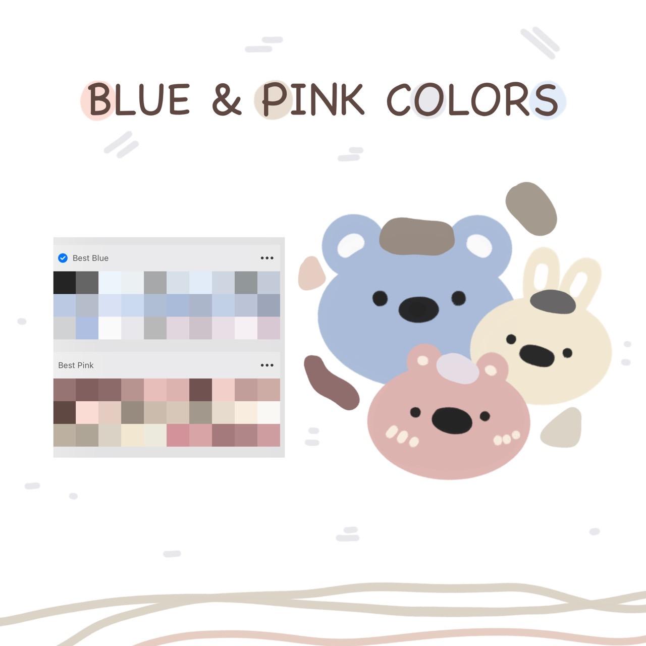 BLUE & PINK COLOR