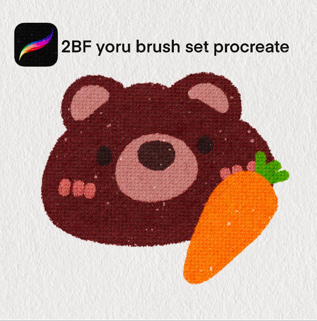 2BF yoru brush set procreate procreate brush set