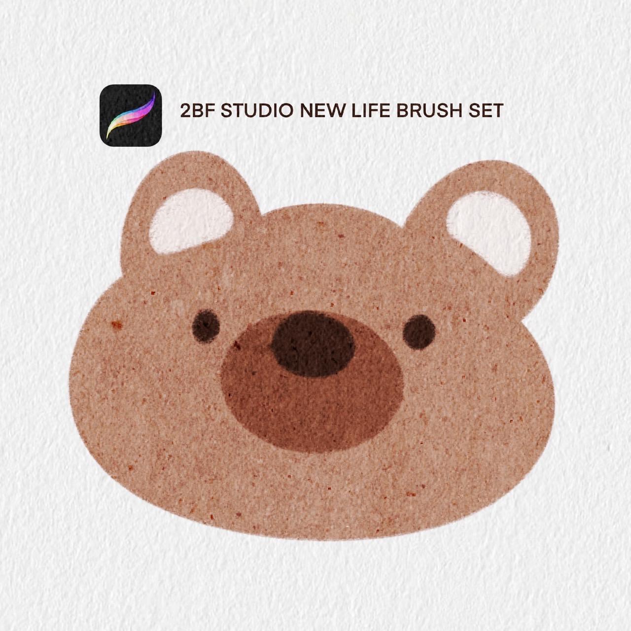 2BF STUDIO new life brush set For procreate