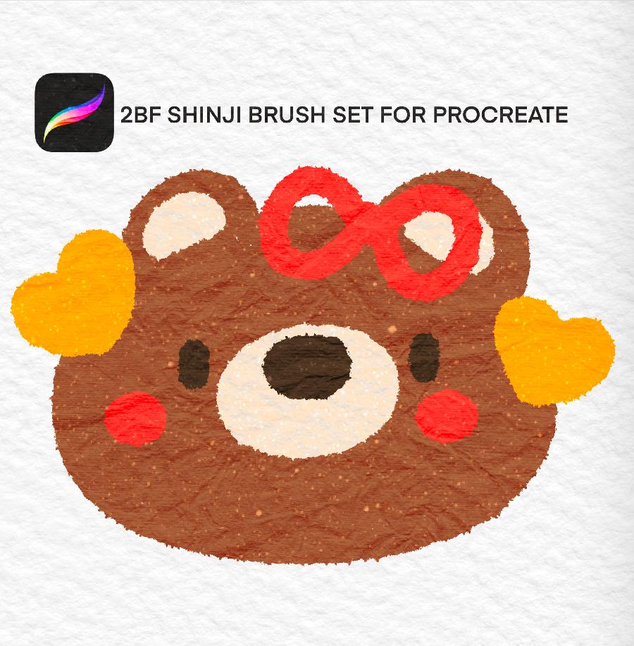 2BF SHINJI BRUSH SET FOR PROCREATE