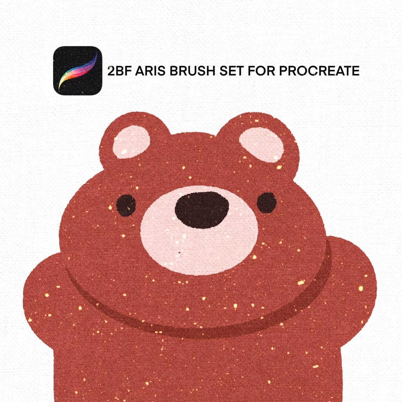 2BF Aris brush set for procreate Brush set