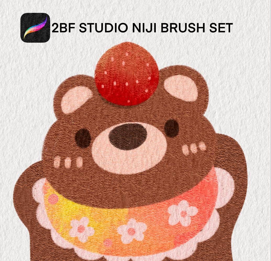 2BF studio niji brush set  Procreate brush set