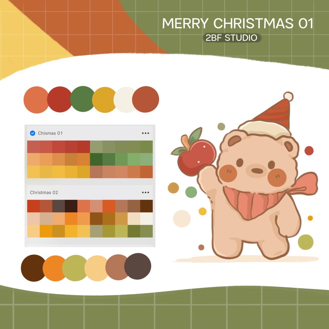 MERRY CHRISTMAS PALETTE 01