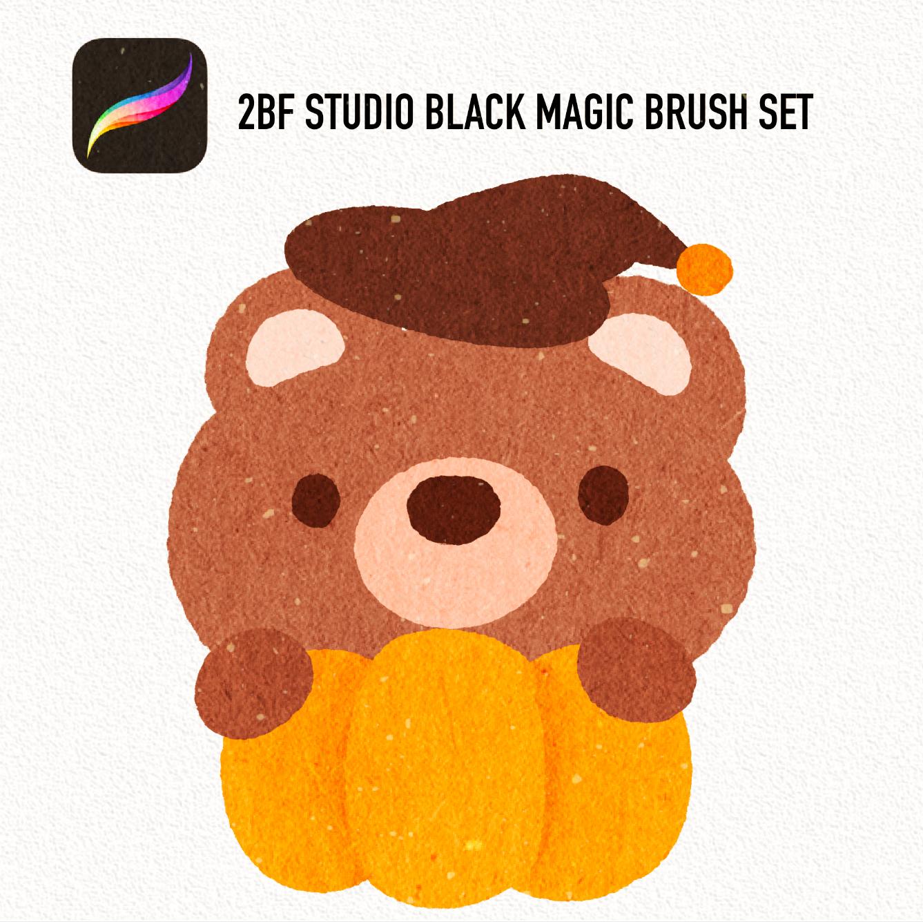 2BF STUDIO Black Magic brush set for procreate