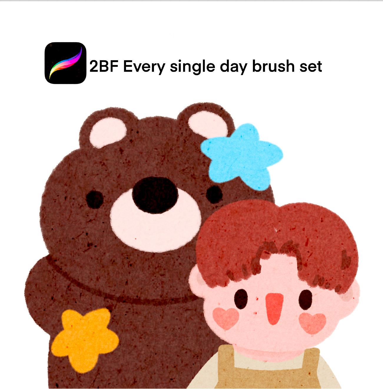 2BF Every single day brush set procreate