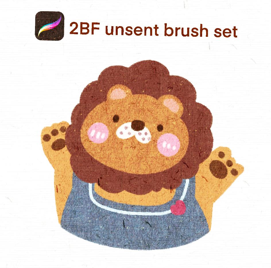 2BF unsent brush set Procreate