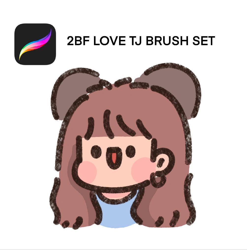 2BF LOVE TJ BRUSH SET PROCREATE  For procreate