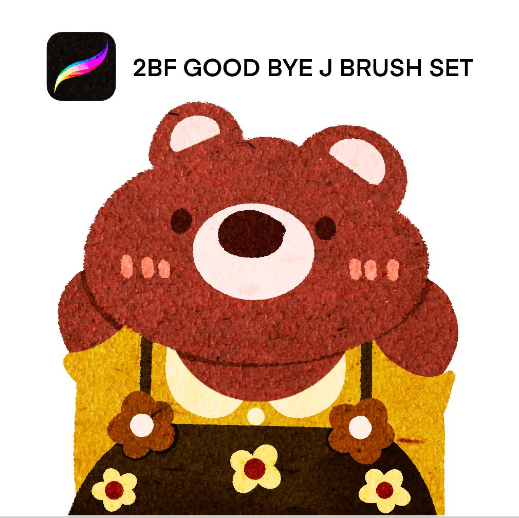 2BF GOOD bye j brush set  For Procreate