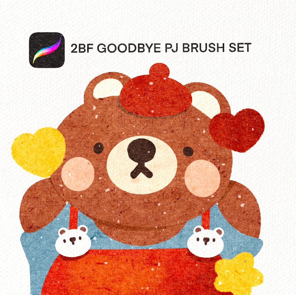 2BF Goodbye Pj brush set FOR PROCREATE