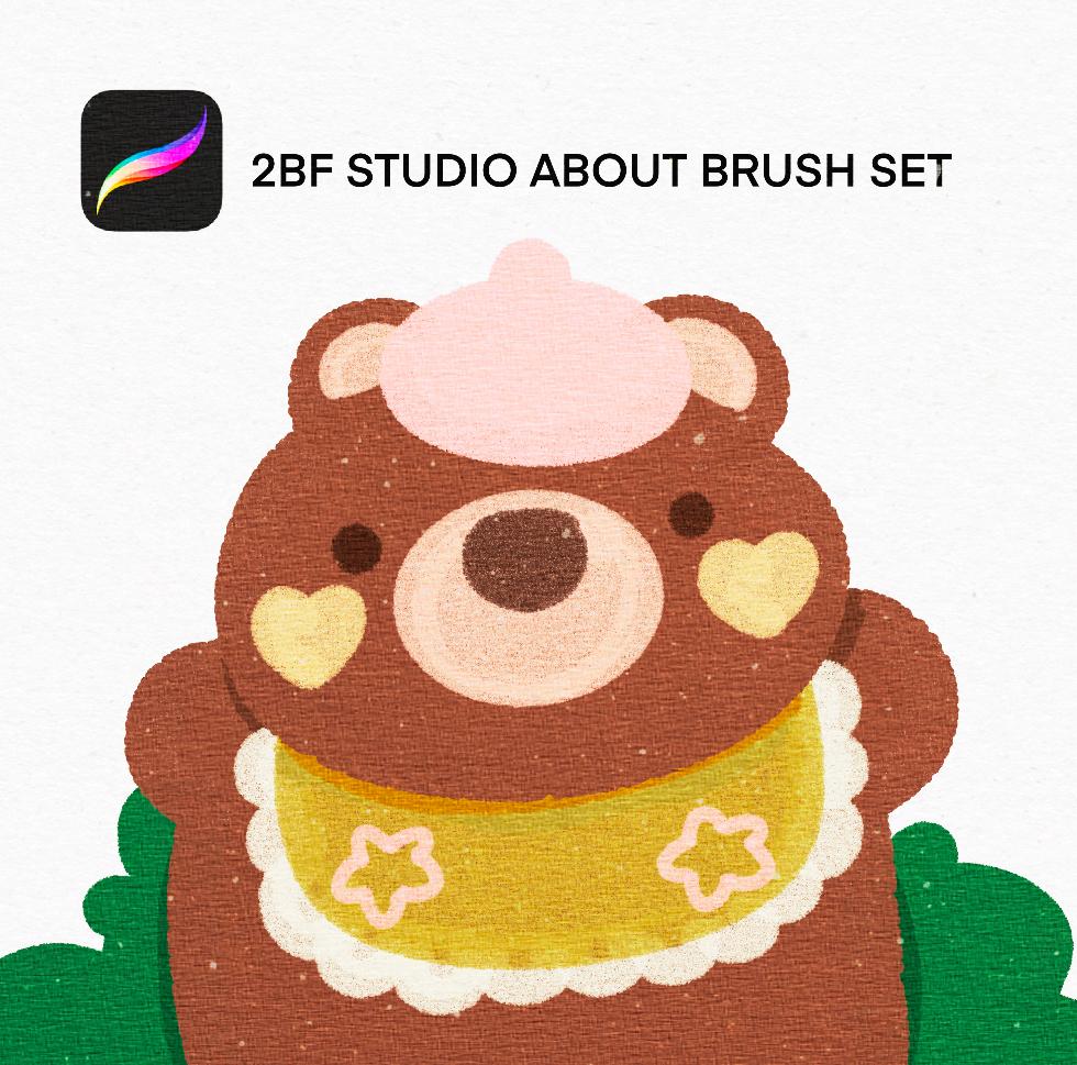 2BF STUDIO ABOUT BRUSH SET PROCREATE