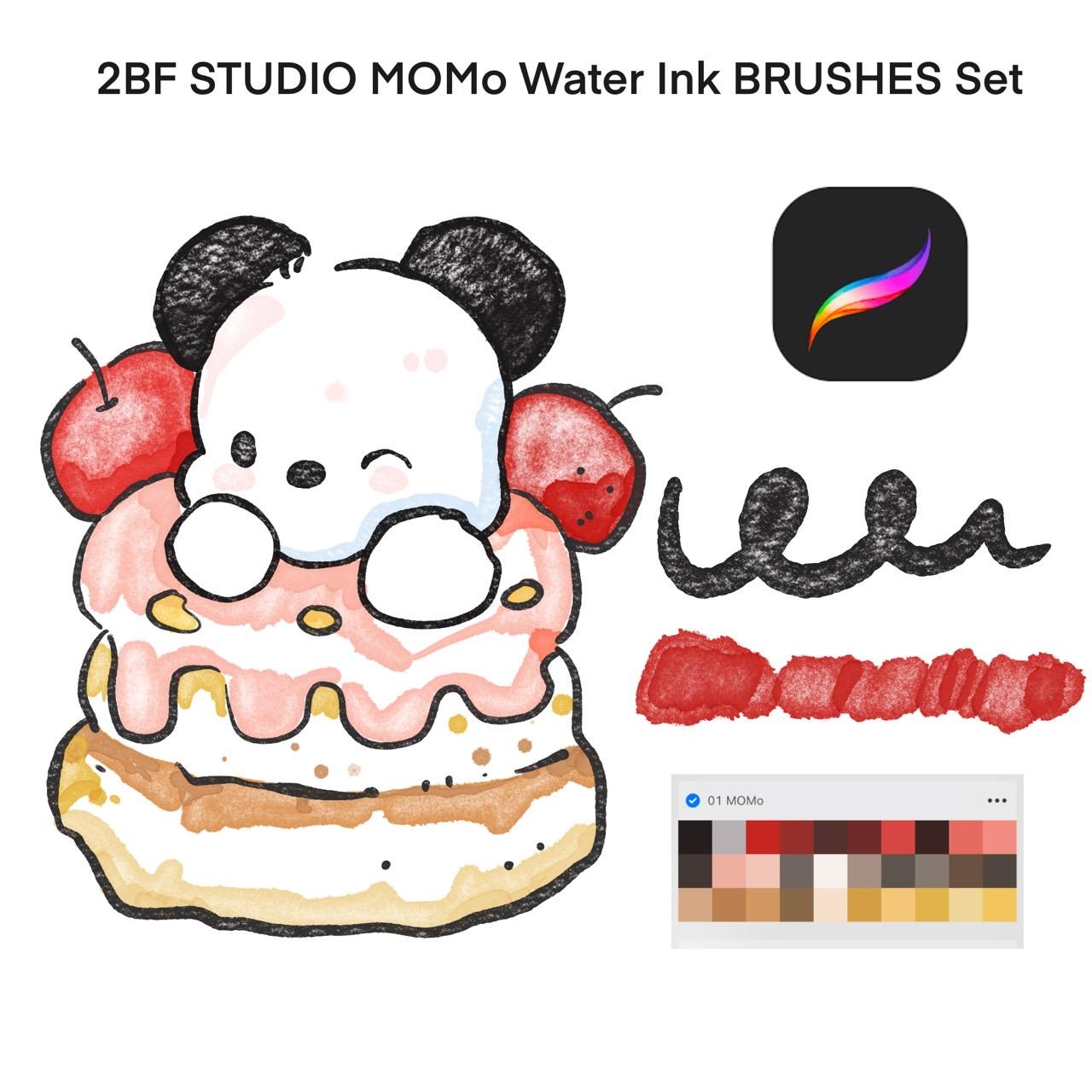 2BF STUDIO MOMo Water Ink BRUSHES Set