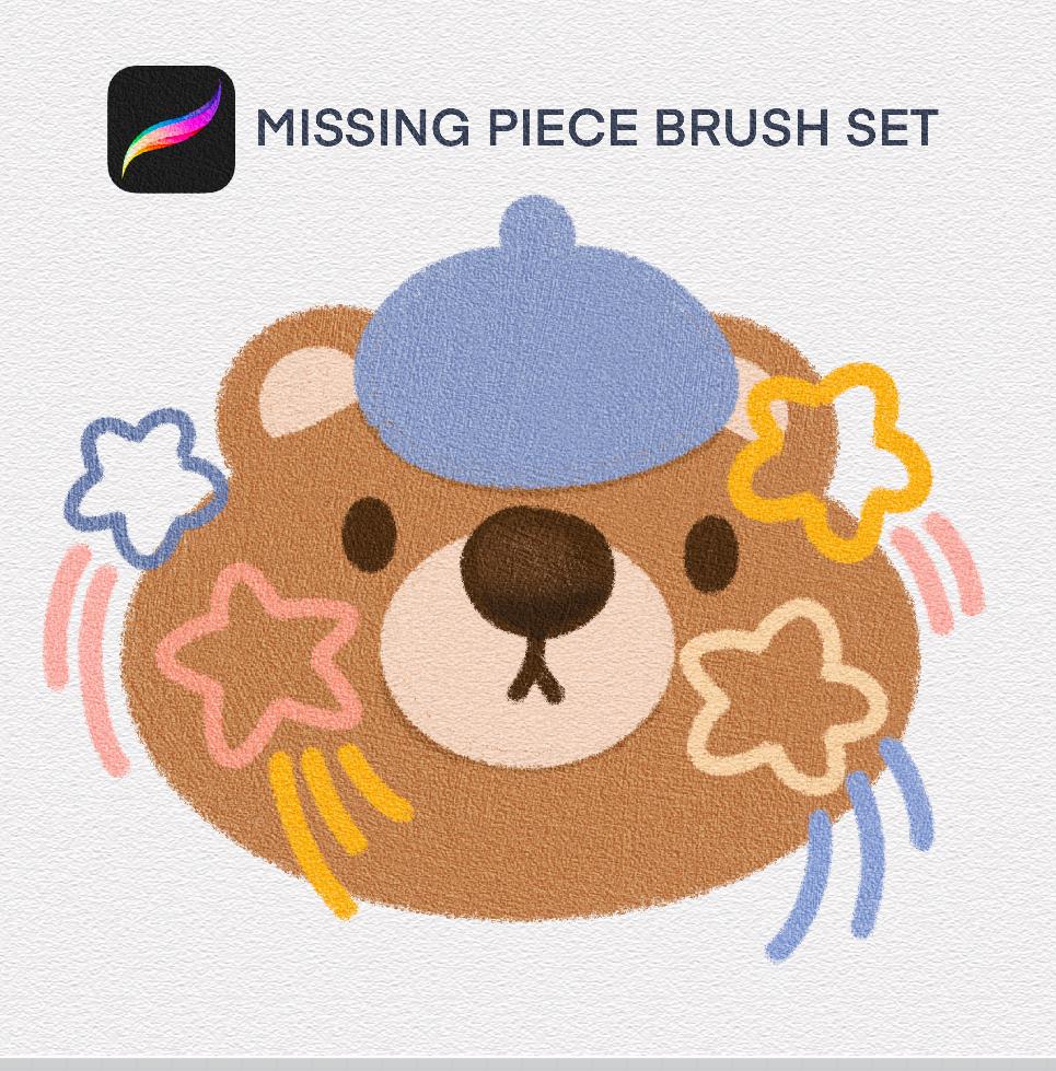 missing Piece Brush Set For procreate