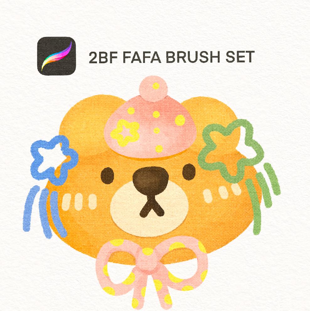 2BF FaFa Brush Set for procreate