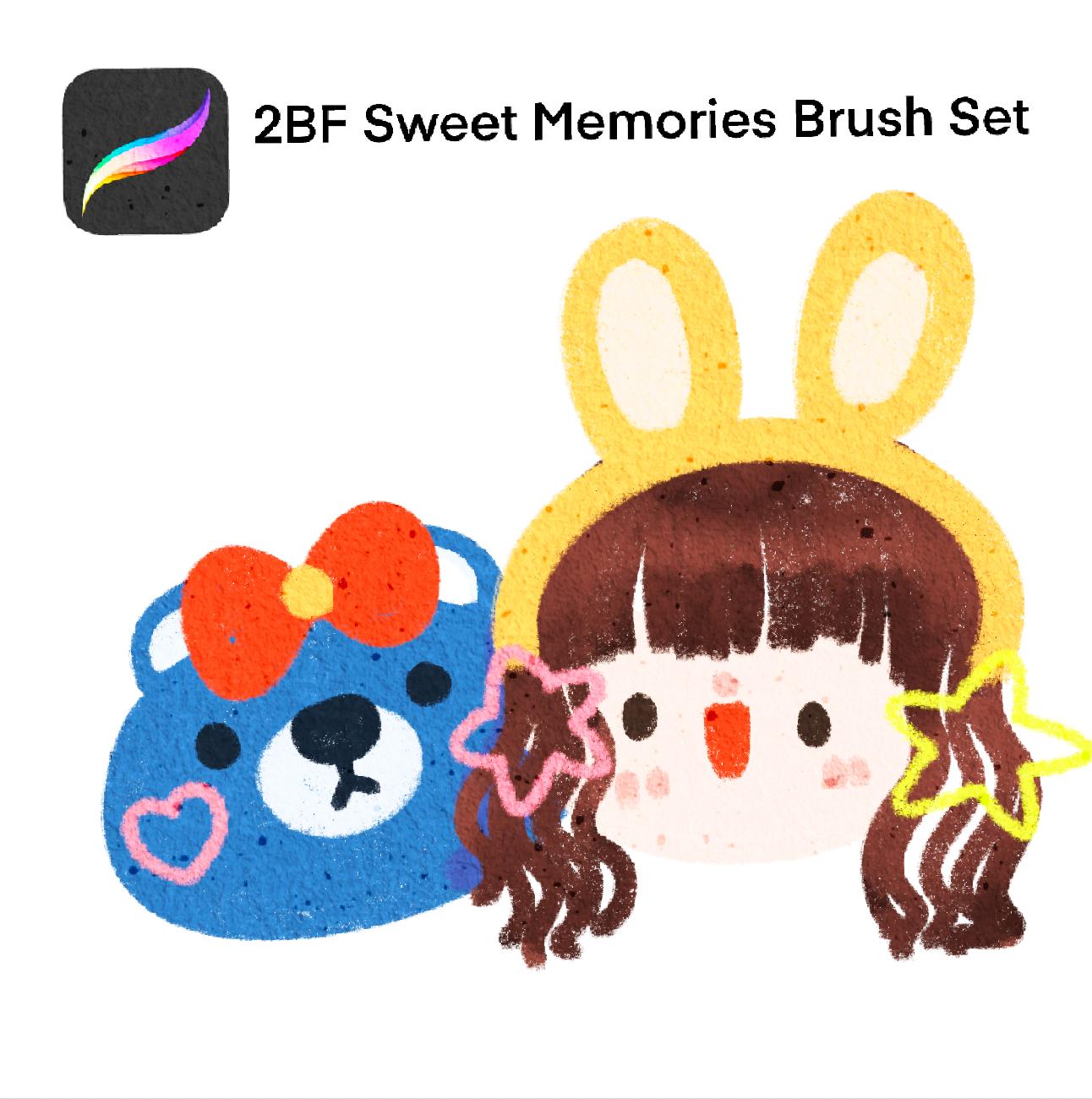 2BF Sweet Memories Brush Set For procreate