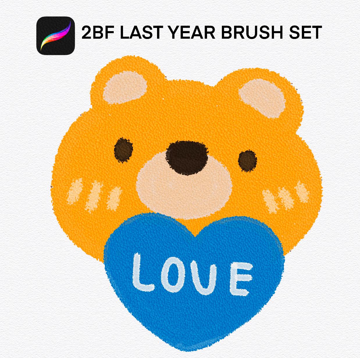 2BF Last Year Brush Set For procreate